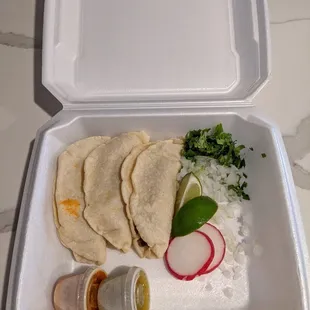 Three Carne Asada Tacos w/ Corn Tortillas