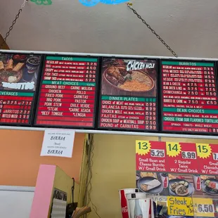 Menu as of 8/19 (1/3)