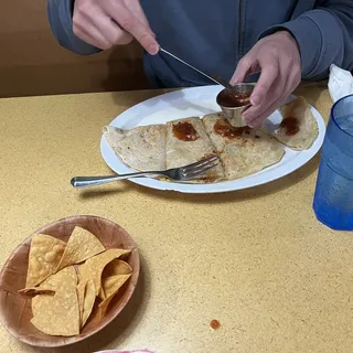 Flour Quesadilla With Meat