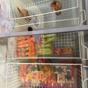 Yummy flavored ice pops