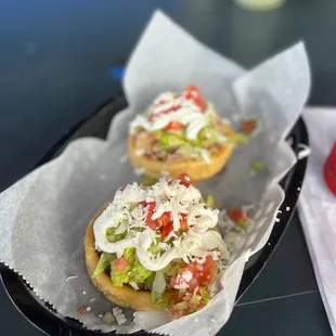 a tray of taqueria viva