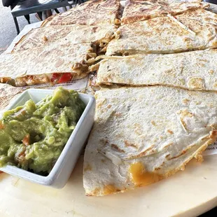 Mega Quesadilla con Guacamole was great and enough for 2-3 people!