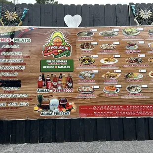 Menu... wish it had prices on there