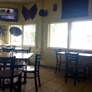 Inside the taqueria.