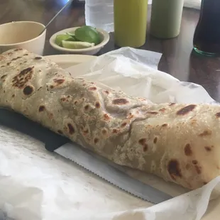 Much bigger than it looks on the menu