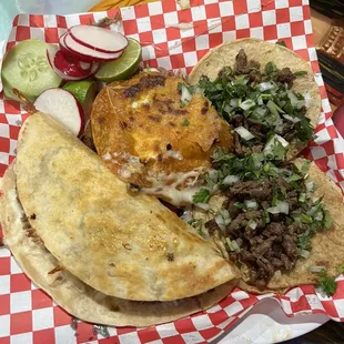 Quesabirria, tacos, etc.