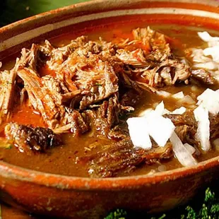 Birria plate C/ Arroz y Frijoles