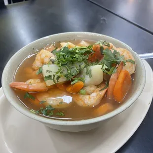 Shrimp Caldo de Camaron Chico Aqui
