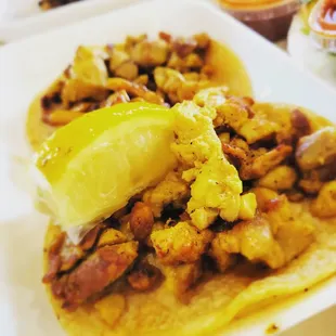 Grilled chicken tacos. Also delicious.