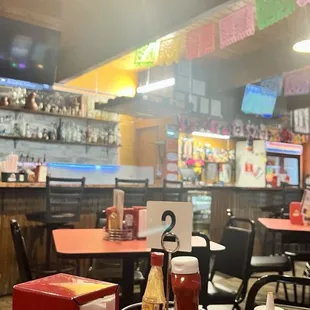 Bar area - really bright!