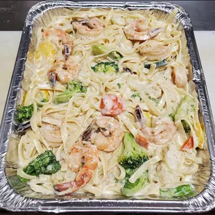 Pasta Alfredo party size!