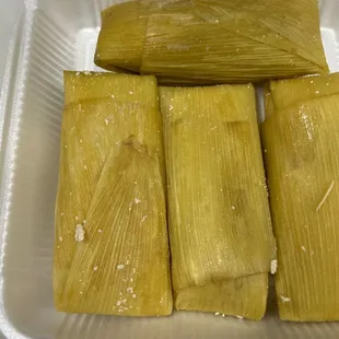 Tamales de elote dulcesitos