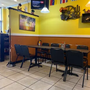 the interior of a restaurant