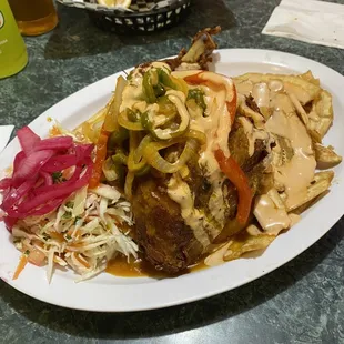 Pollo con tajadas