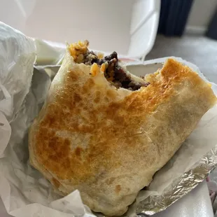 Steak burrito