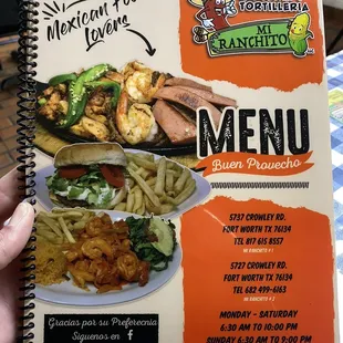Menu Apr &apos;23