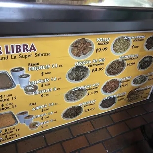 Uno de sus menús