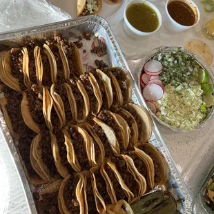 $52.99 35 Asada tacos platter