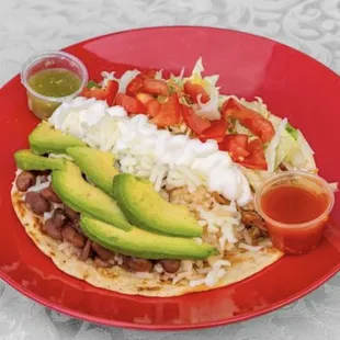 Taqueria Yolandita&apos;s Unwrapped burrito. It&apos;s just like a regular burrito but unwrapped.