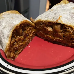Pastor Burrito (Cross section)