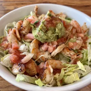shrimp and lettuce salad
