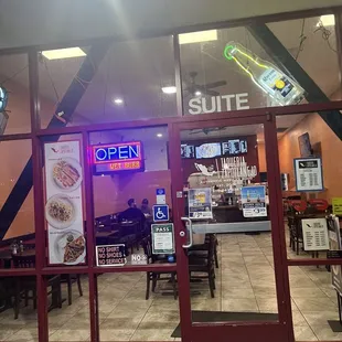 Exterior of restaurant