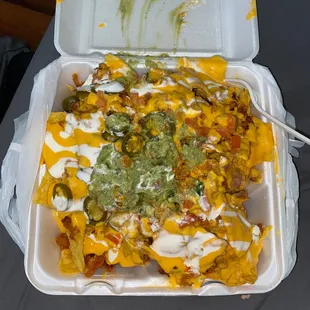 Super nachos, pastor