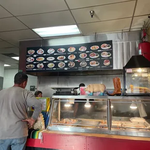 a man preparing food
