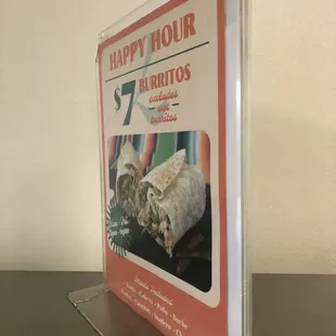 happy hour burritos