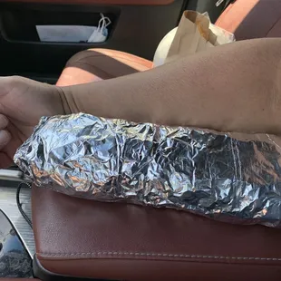 As big as my arm no joke and I'm 6 feet tall.