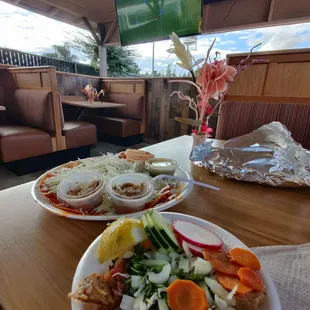 Tacos and dry enchiladas!