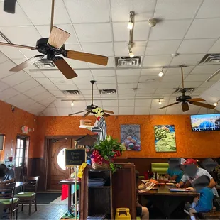 Taqueria Arandas entryway and eating area.