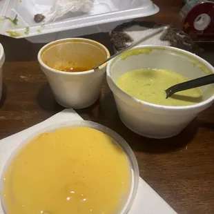 a table full of food