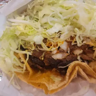 Al Pastor w/lettuce and onions