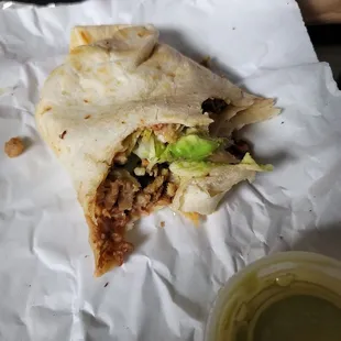 Chicken burrito