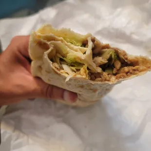 Chicken burrito