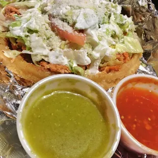 Sope de pollo estilo Mexicano