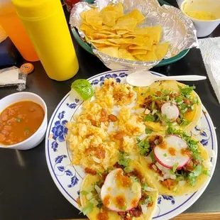 a person eating a taco