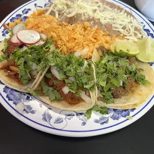 4 tacos plate