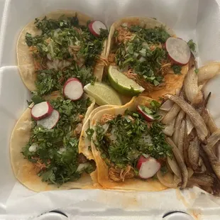 Shredded Chicken Tacos