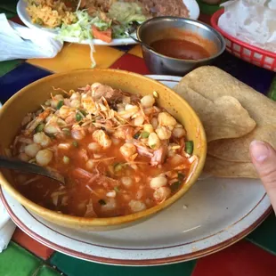 Pozole larger.