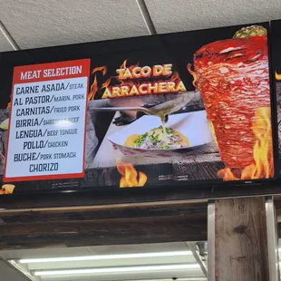 Great meat selection