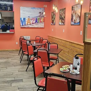 the interior of a restaurant