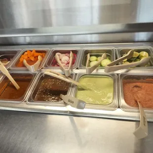 Salsa bar!
