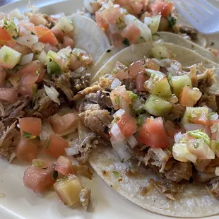 Carnitas tacos.