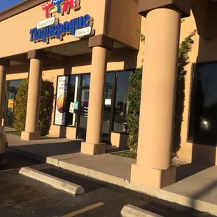 the front of a restaurant