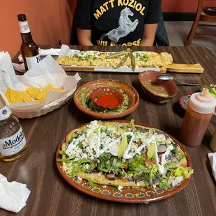 Carnitas Machete and a most fabulous Lengua Huarache.