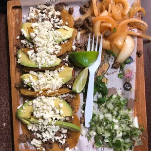 Tacos Matamoros . Guacamole