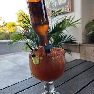 Michelada with Pacifico beer ! The best!