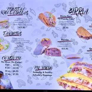 NEW MENU May 2023